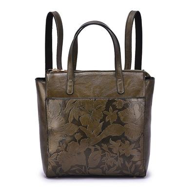 Mellow World Shia Convertible Backpack - Shoulder Bag, Dark Green - Bellso